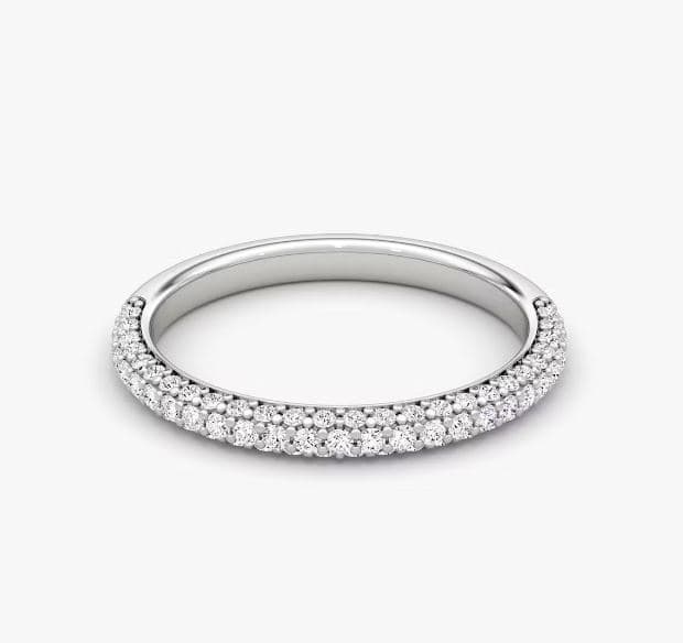 Éclat Curve 14k white gold Ring